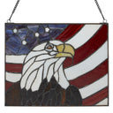 Americana Eagle Stained Glass Window Panel