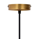 16.25" W 1-Light Josie Wood and Jute Dome Pendant