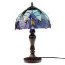 17" H Halston Candlestick Base Dome Shade Table Lamp