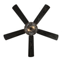 52"W LED Caged Clear Crystal Ceiling Fan with Remote Control