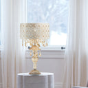 24"H Jeweled Blossoms Table Lamp