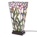 15.5" H Yara Multi Colored Stained Glass Vase-Shaped Table Lamp