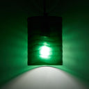 5" W Elowen Mid-Century Modern Green Cylinder Hand Blown Glass Shade Pendant Light