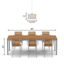 13.375"W Quentin Drum Shade with Charms Pendant Light