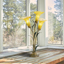 23.5"H Hand Blown Glass 3 Calla Lily Uplight Accent Lamp