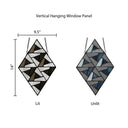 14" H Bette Stained Glass Window Panel