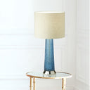22" H 1-Light Lincoln Glass and Metal Table Lamp