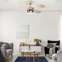 42"W Caelan Remote-Controlled 2-Light Ceiling Fan