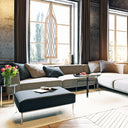 48" H Cathedral-style Diamond Shaped Beveled Glass Window Panel