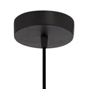 Alessia River of Goods Black Metal Cone-Shaped Woven Pendant Lamp