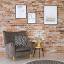 21" H Jolie Blue Stained Glass Shade Table Lamp