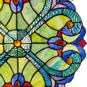 12"H Stained Glass Halston Window Panel