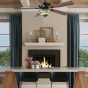 52"W Thatcher 5-Blade Remote-Controlled Ceiling Fan