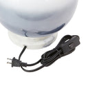13' H Emily White and Blue Ombre Stacked Base Globe Shade Accent Lamp - River of Goods
