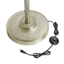 62" H Veronica Aged Silver-Finish Metal Floor Lamp