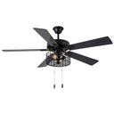 Aria River of Goods Black 52 in. Ceiling Fan With 2 LED Lights