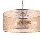24" 3-Light Giselle Chandelier Polished Gold
