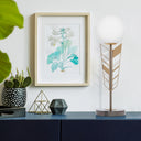 19.5"H Jessie Gold & Silver Globe Shade Table Lamp