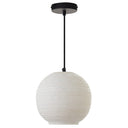 9.5" W Scarlett Modern White Blown Glass Globe Shade Pendant Light