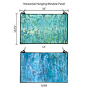 10.75"H Single Pane Stained Glass Window Panel