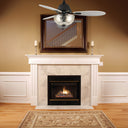 42" W Valencia LED Indoor Clear Hand-Cut Glass Bowl Shade Ceiling Fan with Remote Control