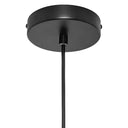 13"W Sandra Metal Pendant Light with Natural Rattan Shade