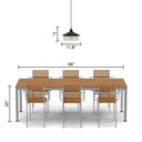 Leslie 11.8" Black Satin Painted Cone-Shaped Pendant Lamp