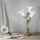 23.5"H Hand Blown Glass 3 Calla Lily Uplight Accent Lamp