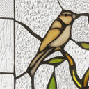 14"H Birds in a Lemon Tree Stained Glass Window Panel