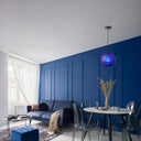 9.5" W Scarlett Modern Blue Blown Glass Globe Shade Pendant Light