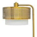 65.25"H Xander Gold Drum Shade Floor Lamp