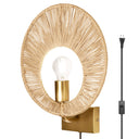 15" H Cass Modern Indoor Plug In Wall Sconce