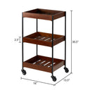 Willamina Wood and Metal Storage Cart