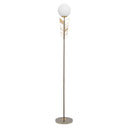 65.5"H Jessie Gold & Silver Candlestick Floor Lamp