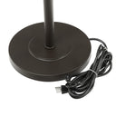 59.5"H Outdoor and Indoor Basket Weave Floor Lamp