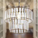 12" W 1-Light Constance Glass and Metal Pendant