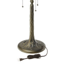 31.75" H Cherry Blossoms Stained Glass Table Lamp