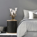 20"H Hand Blown Glass 5 Calla Lily Uplight Accent Lamp