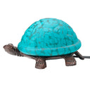 4.75" H Raphael Aqua Glass Accent Lamp