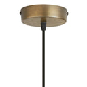 12" W 1-Light Alvero Metal and Rattan Pendant