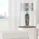 24.25"H Gloria's Crystal Beaded Table Lamp with Mosaic Base