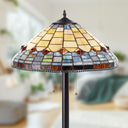 62.25" H Margriet Stained Glass Dome Shade Candlestick Base Floor Lamp