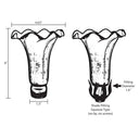 21.5" H Lily 3 Light Table Lamp