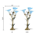 23.5"H Hand Blown Glass 3 Calla Lily Uplight Accent Lamp