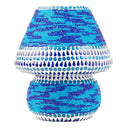 8.75" H Bianca Blue and White Mosaic Mushroom Accent Lamp