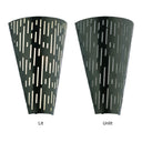 Noah River of Goods Black Matte Metal Cone-Shaped Outdoor Wall Sconce