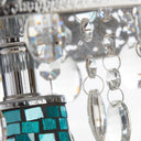 24.25"H Gloria's Crystal Beaded Table Lamp with Mosaic Base