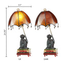 21.75"H Intellectual Monkey Table Lamp