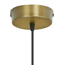 4.5" W 1-Light Gillian Glass and Metal Pendant