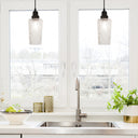 4.75" W 1-Light Haute Glass and Metal Pendant